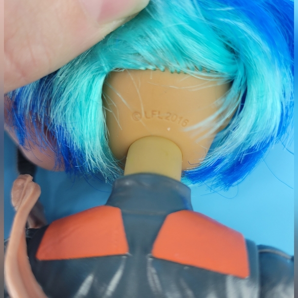 LFL Hasbro Star Wars Girl Doll 11" Swivel Waist Blue Hair VG - Picture 9 of 10